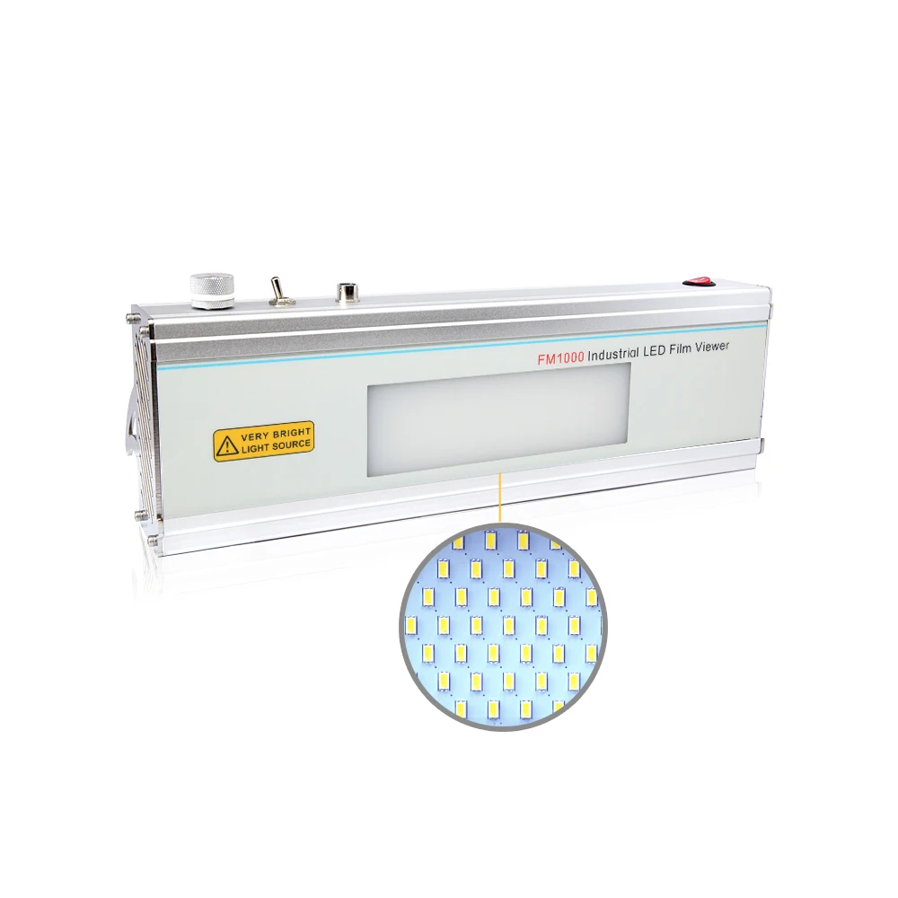 FM1000 LED Industrial NDT Radiography Film Viewer 100000cd/m² Stepless Dimming X-Ray Negatoscope For Weld Defect Inspection