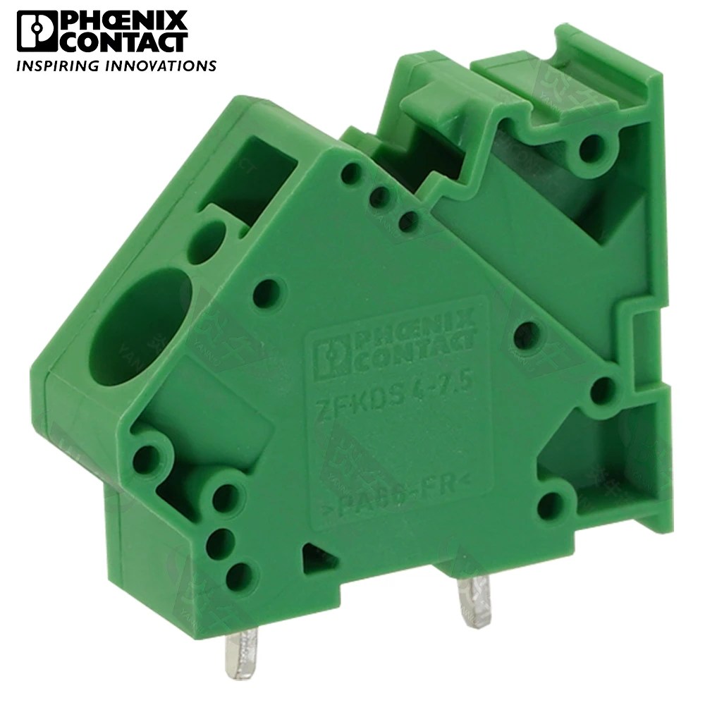 

9mm Original Genuine Phoenix Contact Connector PCB Pull-back Spring Terminal Block 1 Pin ZFKDSA 4 9 1907542 End Cover 32A 630V