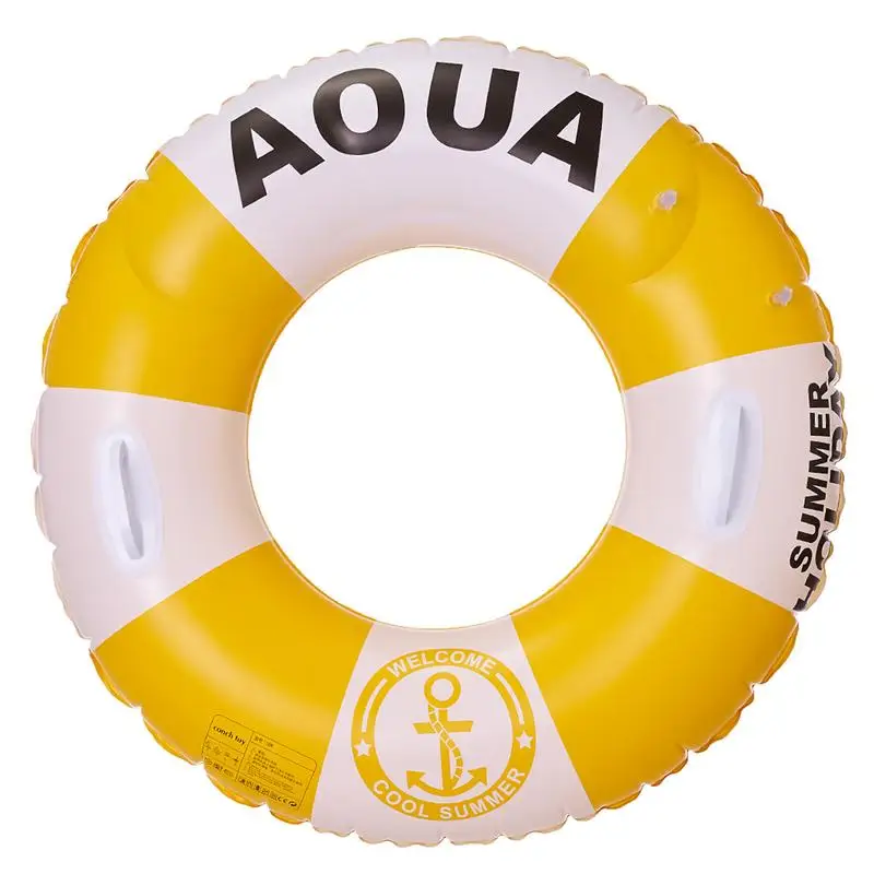 Inflatable Pool Ring Ring Pool Float Life Preserver Ring With Handle Pool Tubes Life Preserver Ring British Style Design