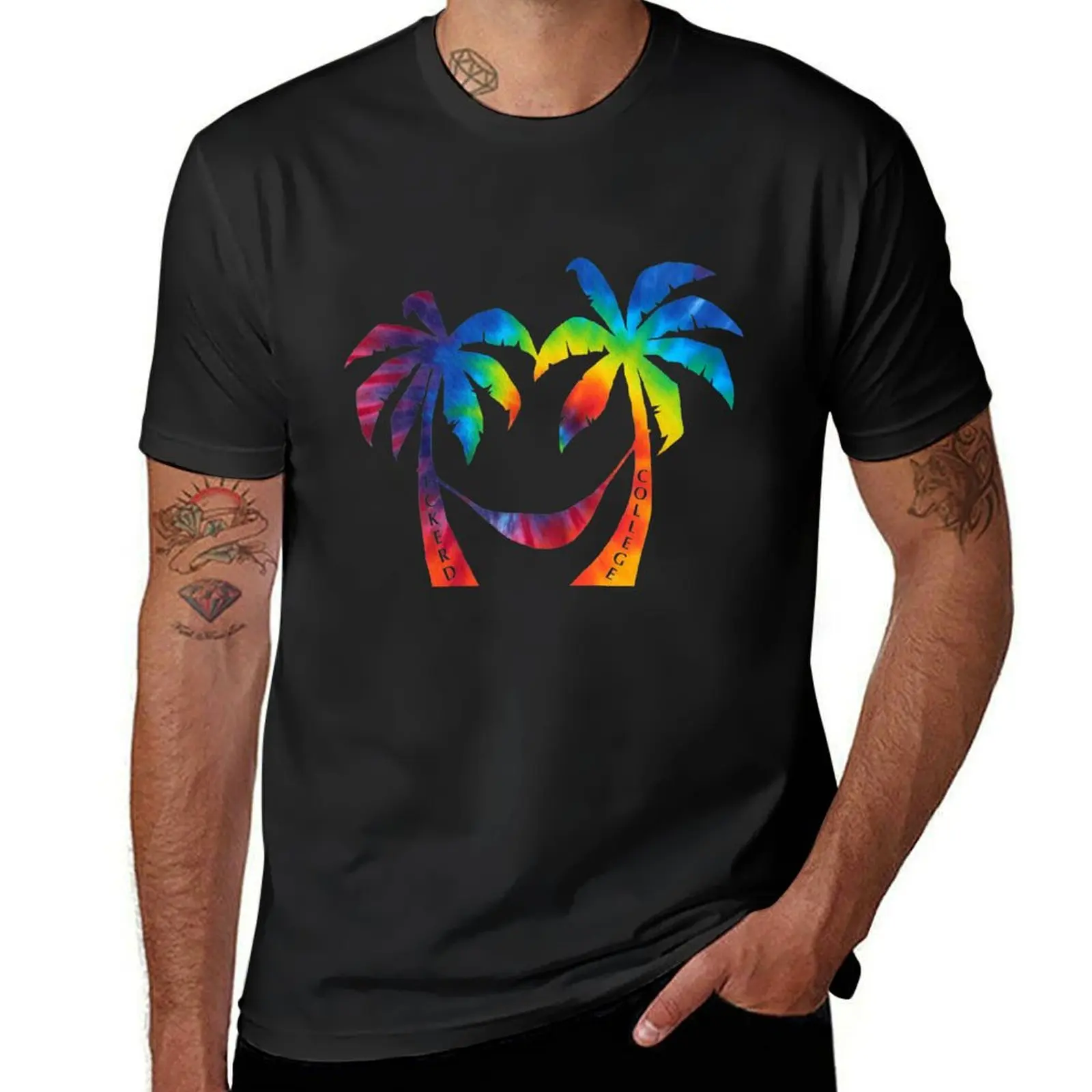 

Eckerd College Rainbow Tie Dye Palms T-Shirt tshirts personalised fashion shirts basketball graphic tees plus sizes t shirts men