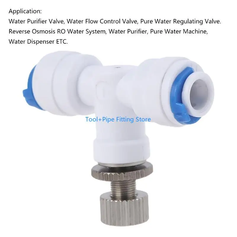 Phụ kiện sửa chữa F92B đảo ngược thẩm thấu 1/4 "vòi nước RO điều chỉnh cho bộ điều chỉnh điều khiển dòng nước cho kết nối