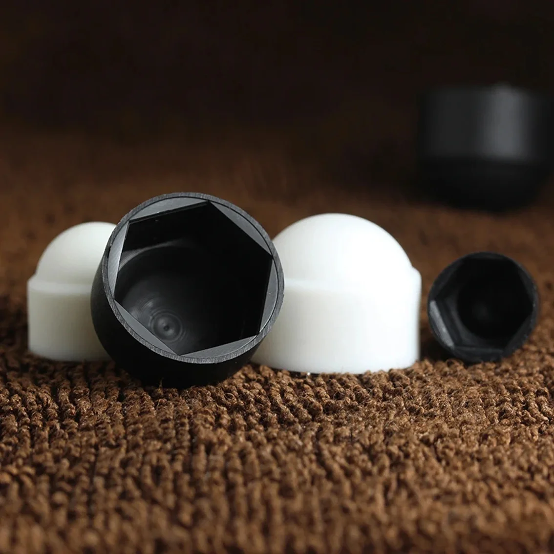 

M3-M27 Black/White PE Plastic Hexagon Caps For Bolt Protect Nuts For Waterproof Dust proof Protective Decoration Nut Cap