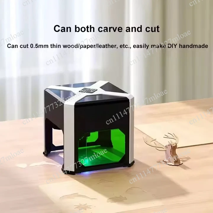 K6 mini desktop supports APP intelligent control,compatible with wood/leather/painted metal Suitable for DIY,  carving machine