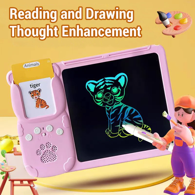 الأطفال اللوحة آلة التعلم لعبة بطاقة آلة رسم خربش لوحة الرسم الطفل التعليم المبكر لغز لعبة الكتابة اللوحي