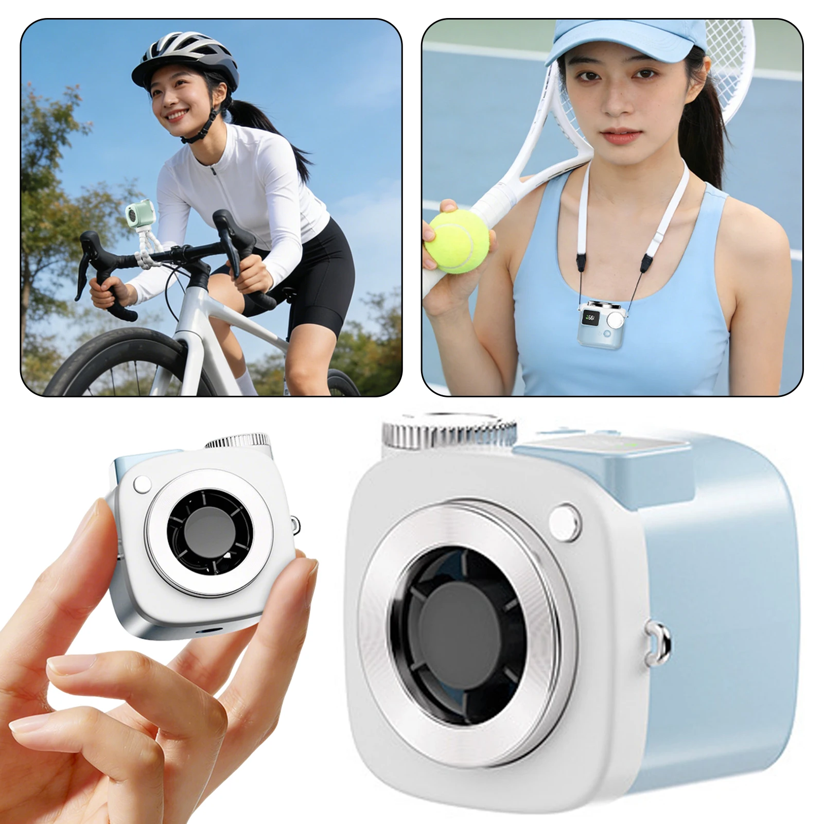 2026NEW Mini Camera Fan Unique Novelty Camera Shape Design 1-199 Levels Led Power Display Cute Usb Fans For Outdoor Activities