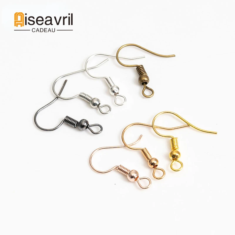 

100pcs/lot 19.5MM DIY Earring Findings Earrings Clasps Hooks Fittings DIY Jewelry Making Accessories Iron Hook Earwire Jewelry