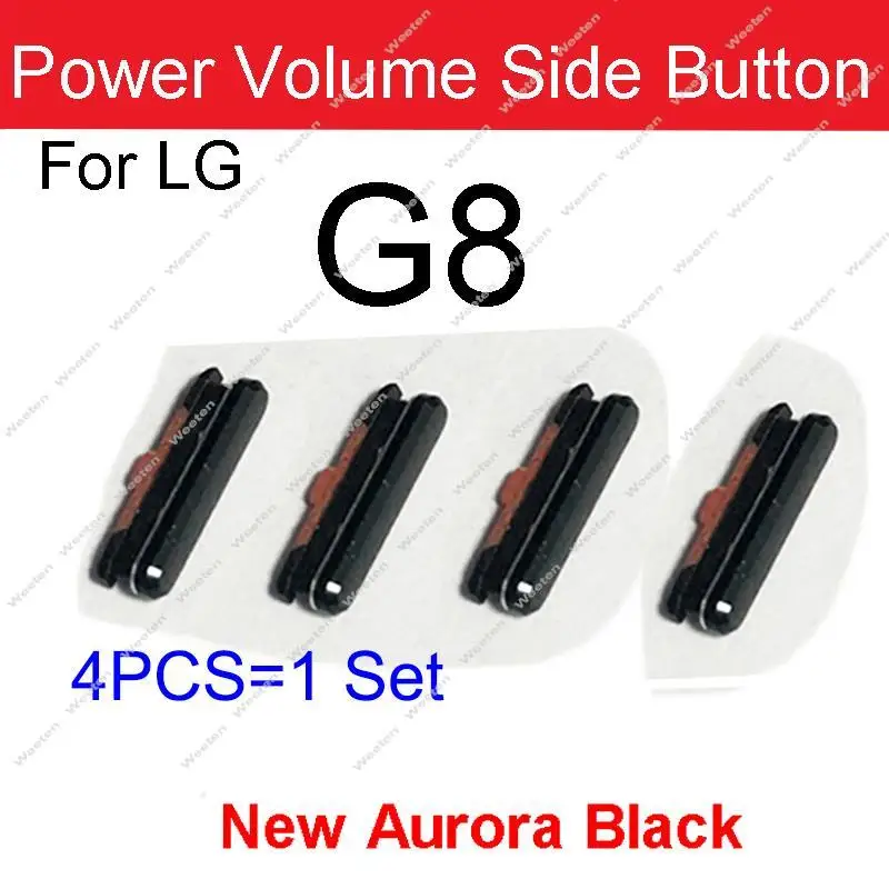 4PCS/Lot For LG G7 G8 G8S Power Volume Side Buttons On Off Power Volume Small Side Keys Replacement