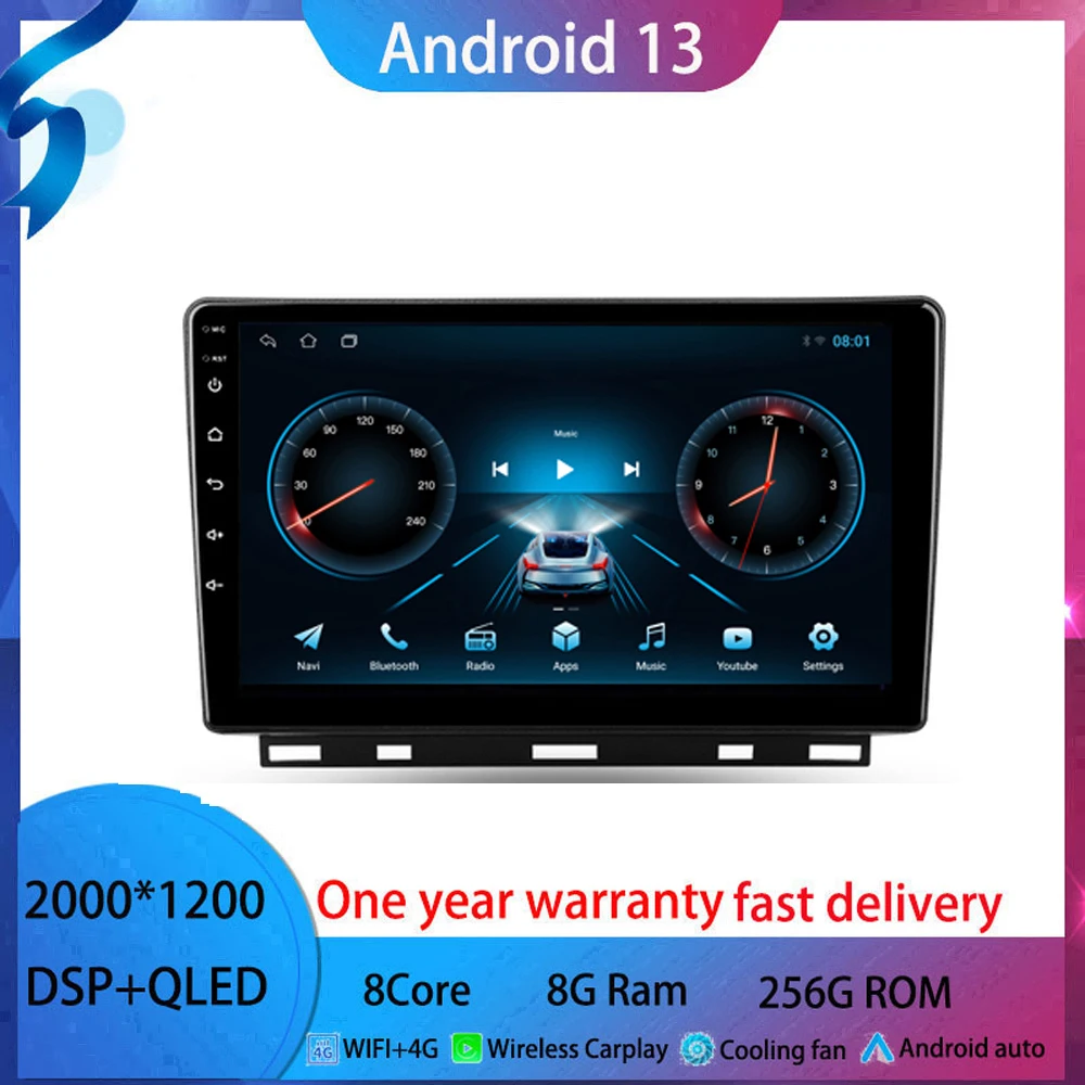 9 per Renault Clio 5 lutpecia 2019-2021 android 13 autoradio navigazione GPS Carplay lettore multimediale Auto Stereo No2 din DVD