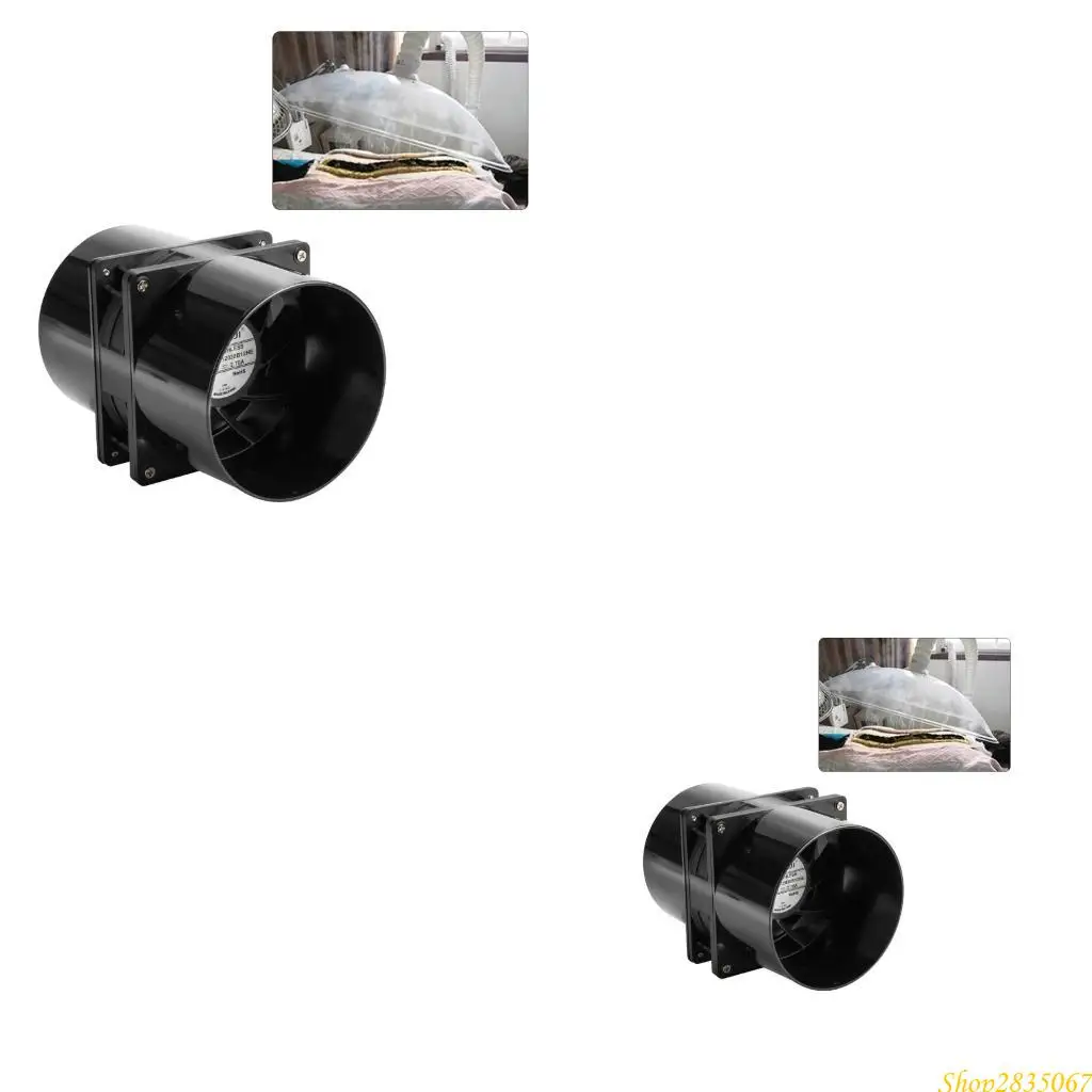 

Compactly Exhaust Fan 6000RPM Double Ball Bearing Air Extraction Fan Air Blower For DIY Welding And Projects 831F