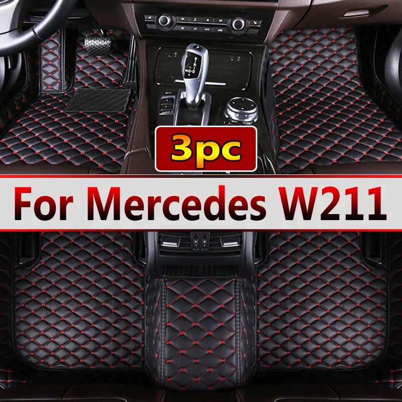 Car Floor Mats For Mercedes W211 2005-2009 DropShipping Center Auto Interior Accessories 100% Fit Leather Carpets Rugs Foot Pads