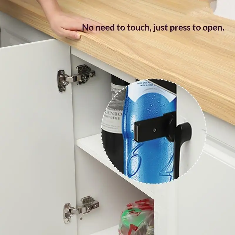 Heavy Duty Magnetic Cabinet Door Push Opener Strong Suction High Elastic Rebound For Kitchen Wardrobes Hidden Doors