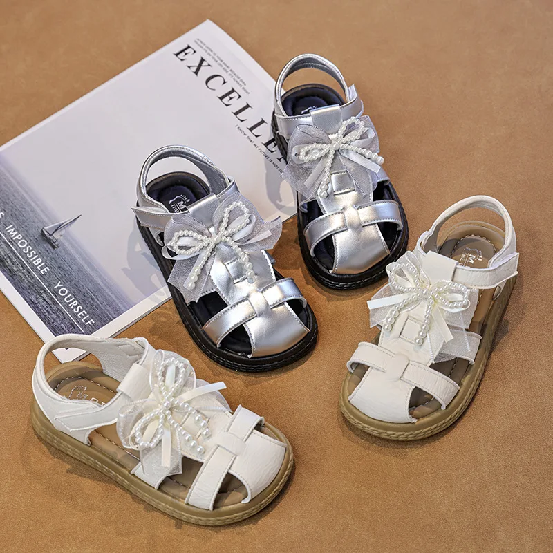 

Girls Sandals Summer Princess Shoes New Children's Soft-soled Roman Shoes Children's Beach Shoes