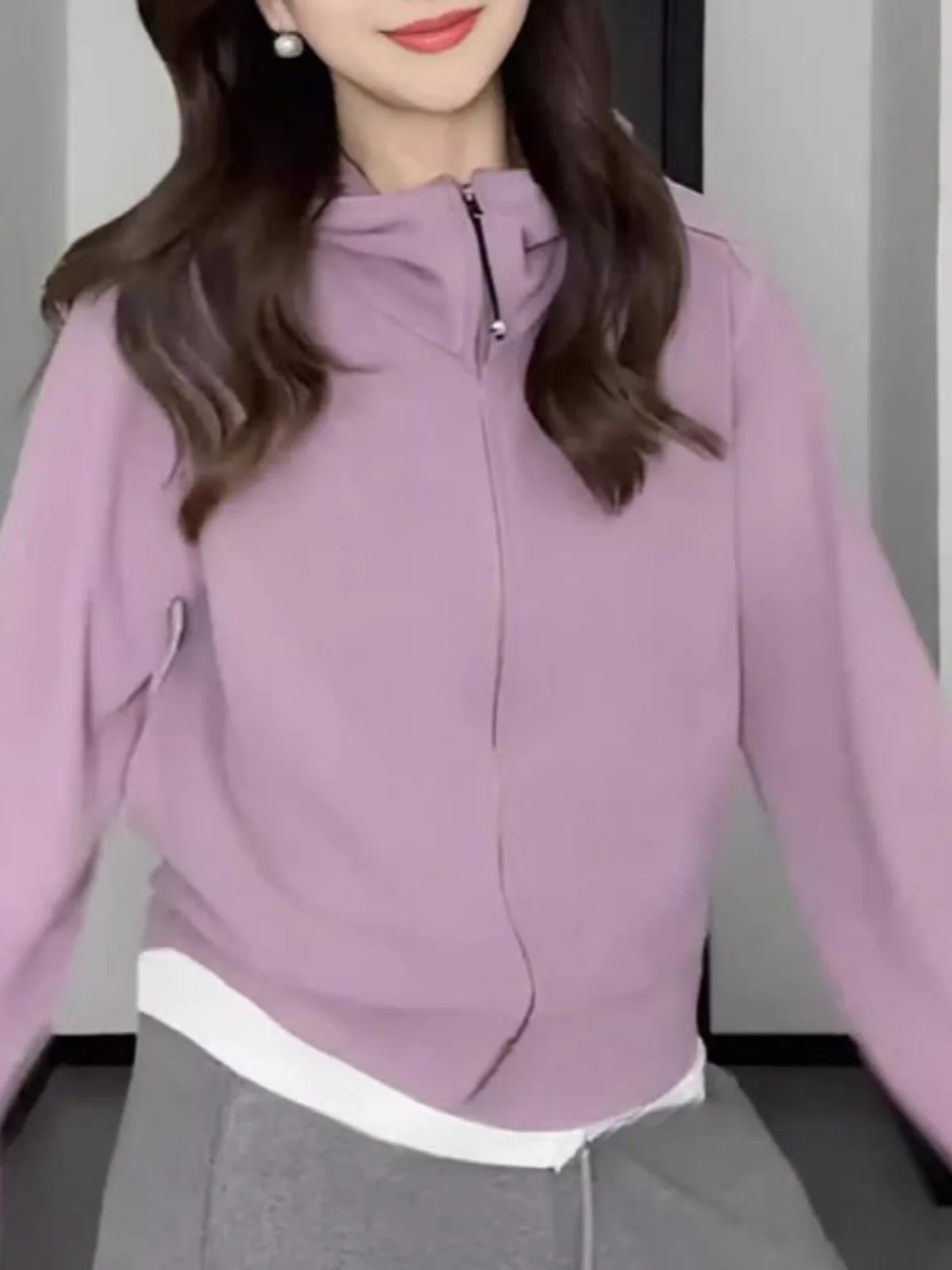 

Большие толстовки с капюшоном для женщин, флокированные, износостойкие, неторопливые, игривые, в уличном стиле, нейтральный стиль, детали, бежевые тенденции Ootd