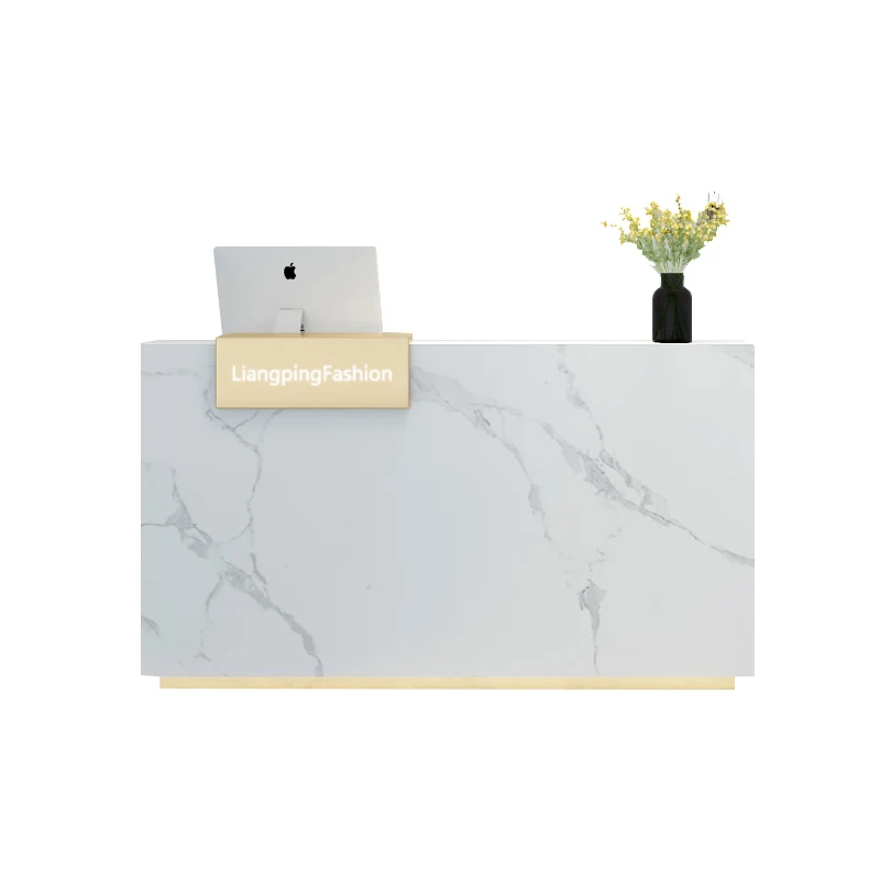 

custom.High Quality Boutique Checkout Counter White Reception Desk Beauty Salon Small Reception Desk Checkout Counters Smal