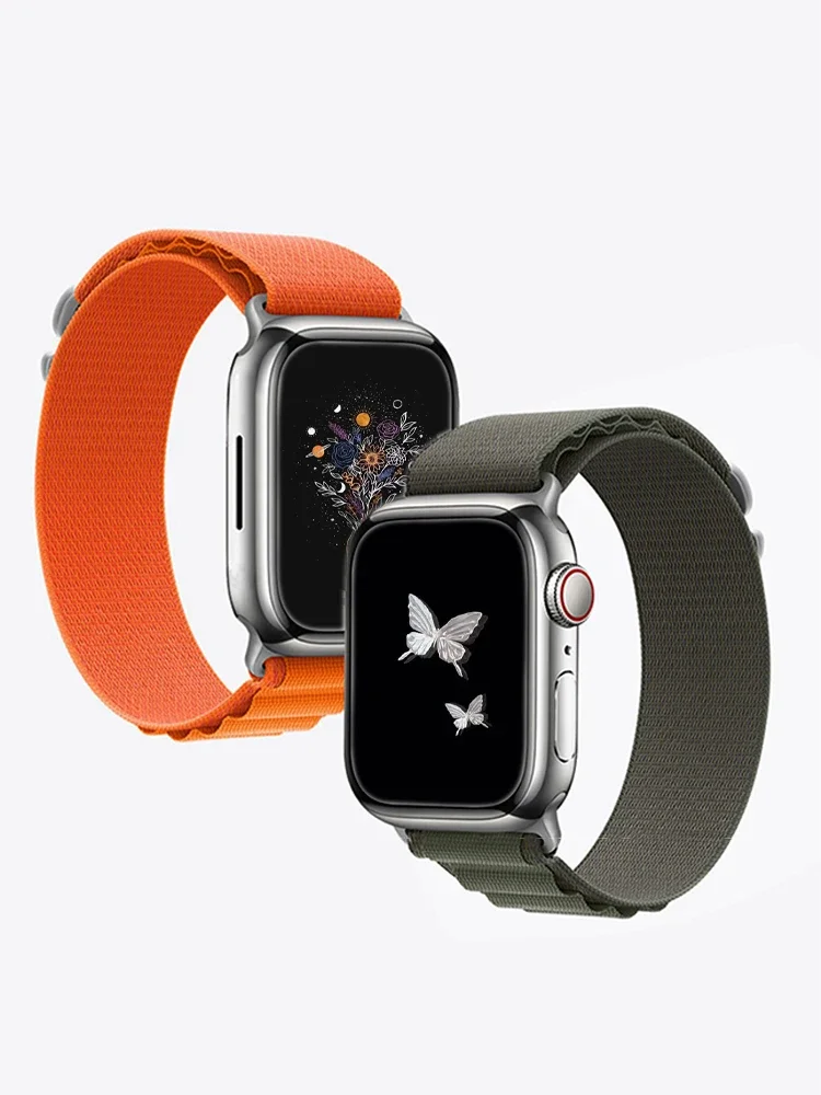 Alpine Loop Strap For Apple Watch Ultra 2 49mm 9 8 7 45mm 41mm Nylon Bracelet iWatch Series 6 5 4 3 SE2 44mm 40mm 42mm 38mm Band