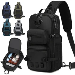 14L Men Chest Bag Outdoor Fishing Camping Hiking Backpack Anti-theft with Combination Lock Bait Gear Storage Kit Crossbody Waist