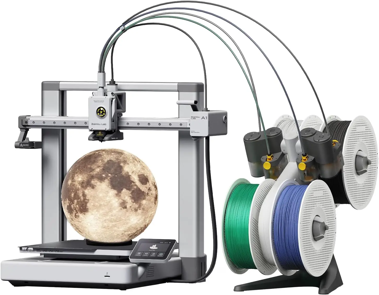 

Bambu Lab A1 Combo + LED Lamp Kit, Support Multi-Color 3D Printing, High Speed & Precision, Full-Auto Calibration & Active