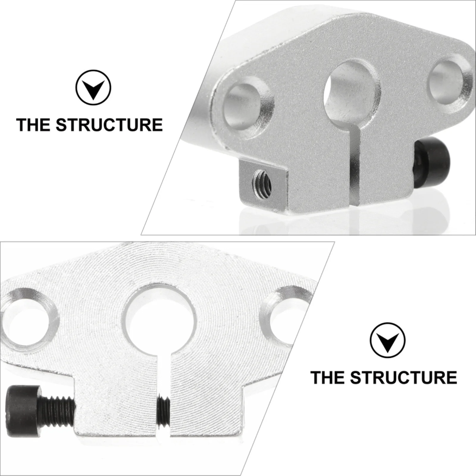 

4pcs Linear Shaft Support Base Aluminum Alloy Guide Rod Bracket For 3D Printer Vibration Reduction Optical Rod Fixed