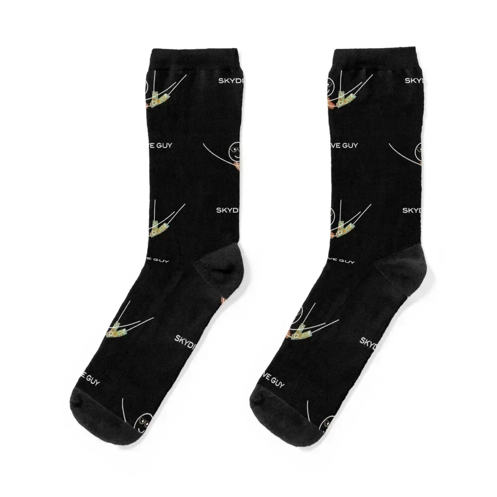 Funny Mens Skydiving Design Socks designer brand anime Stockings man winter thermal Socks For Women Men's