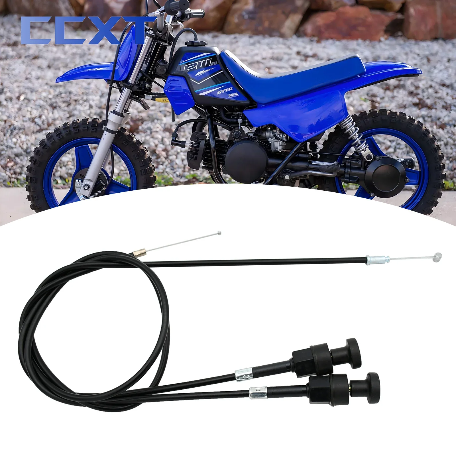 Motorcycle 940mm 760mm Push Pull Choke Throttle Cable Y-Zinger Damper Cable For Yamaha PW80 PW50 Dirt Bike Motocross Universal