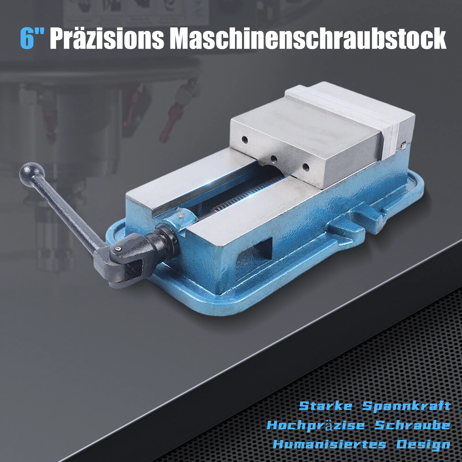 6in Precision Lock Vise Milling Machine Bench Clamp 160mm Chiseling Sawing Clamping  Lockdown Vice