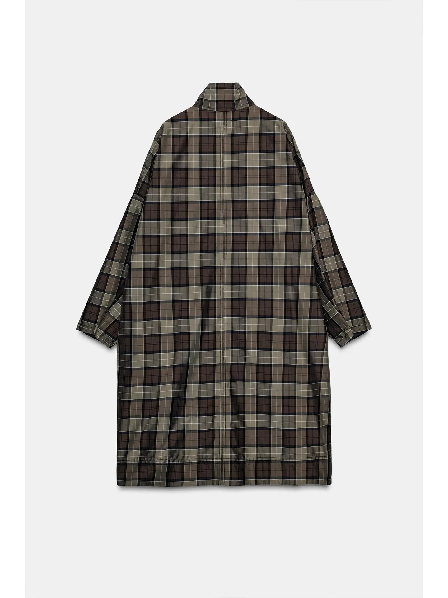 Primavera 2026 Faion Allentato Casual Collo alto Lungo Cappotto scozzese Sve Pendolarismo da donna Sle Chiusura a bottone singolo di media lunghezza