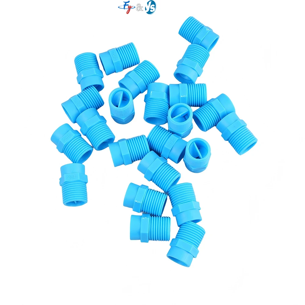 Durable PP Full Cone Water Jet Nozzle High Pressure Large Capacity Plastic Spray Nozzle for Garden Use&ndustrial Dust Removal