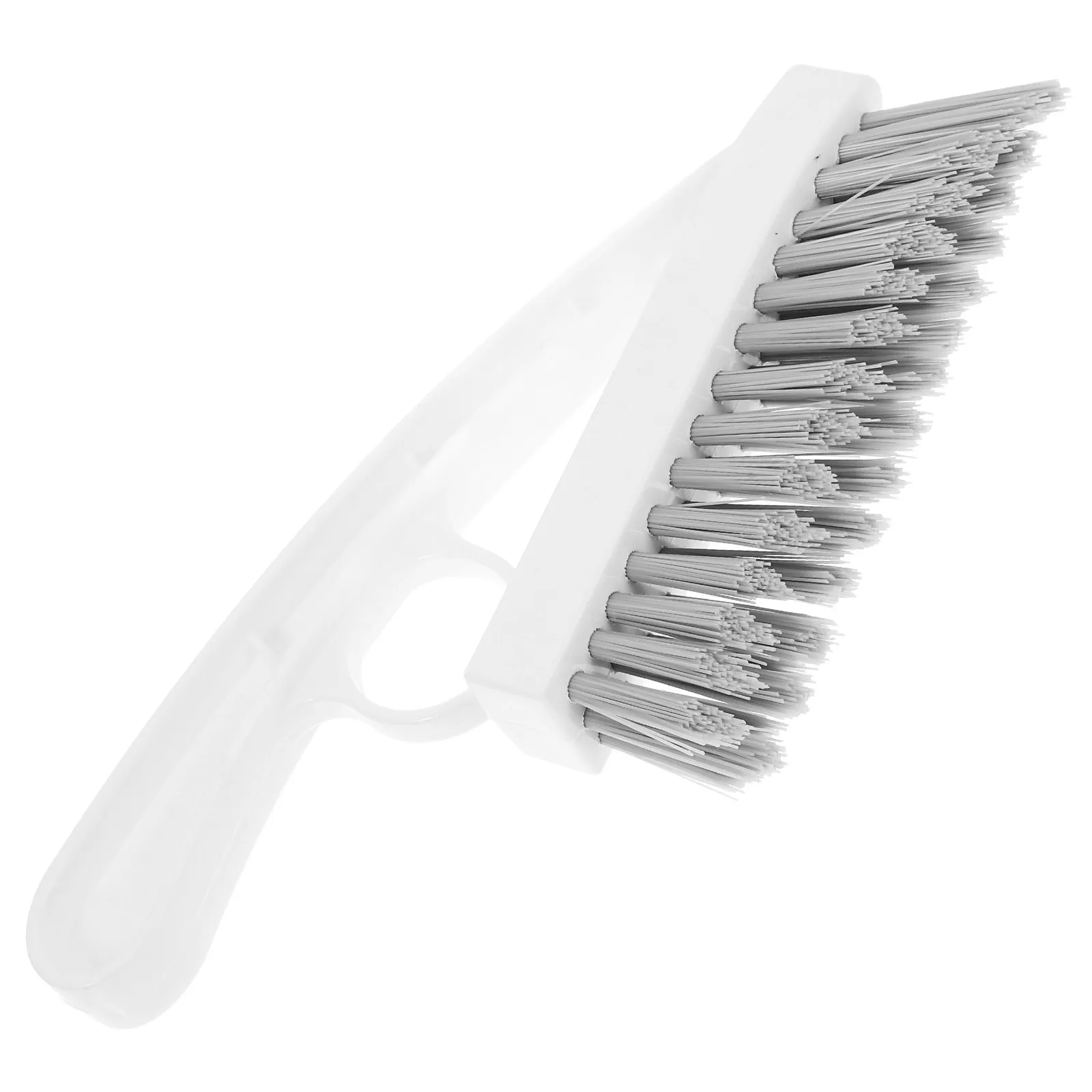 Bathroom Corner Seam Cleaning Brush Triangular Shape Hard Bristles Comfort Grip for Grout Shower Tile Floors Kitchen Window