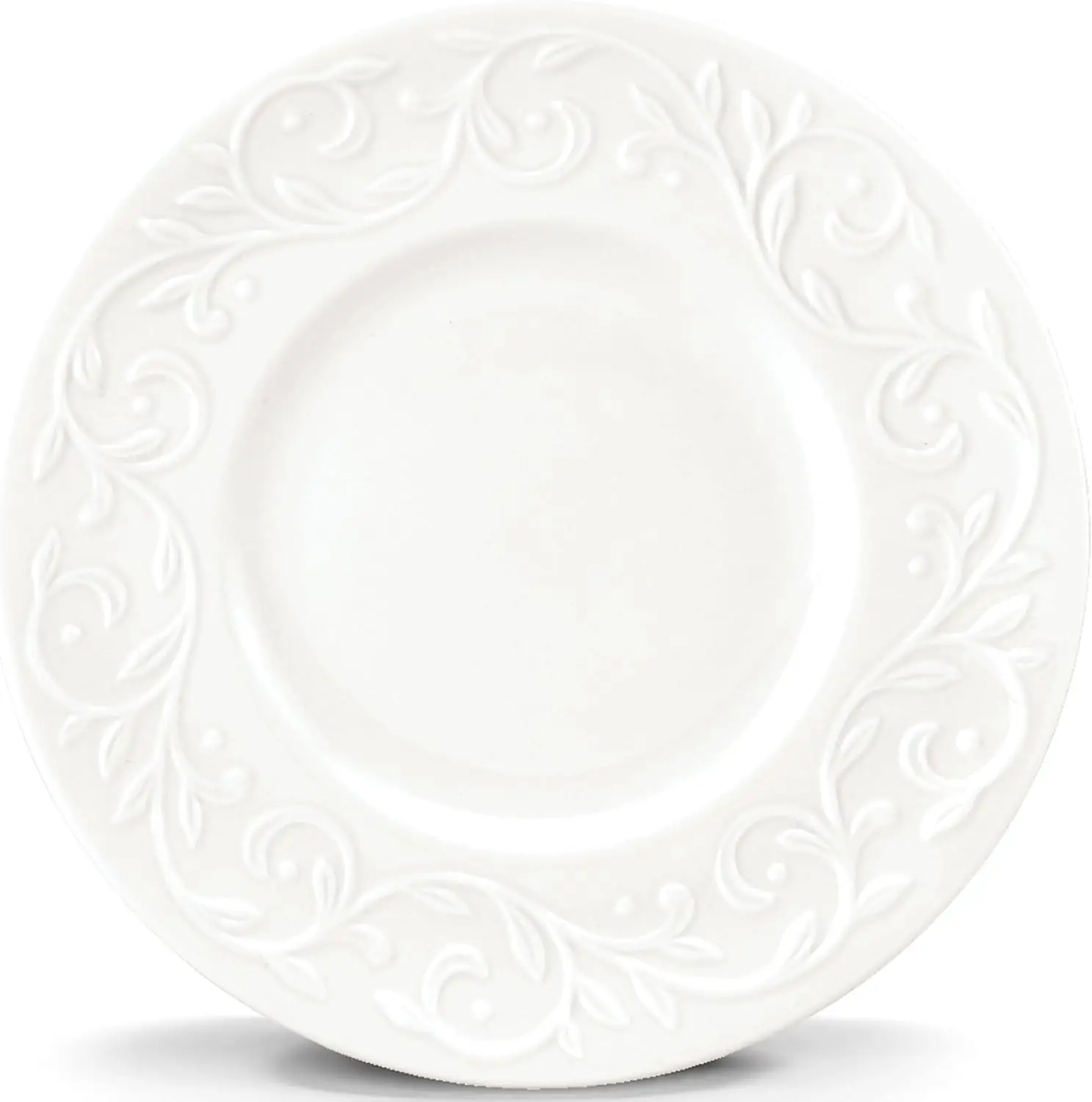 

Opal Innocence Carved 7-1/4-Inch Dessert Plates, Set of 4 -, White