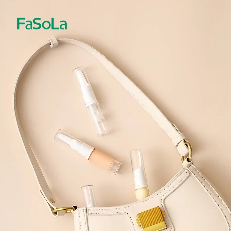 FaSoLa Travel Mini Dispenser di crema per il viso in plastica portatile flacone vuoto vuoto flacone per pompa cosmetica Airless per disinfettante