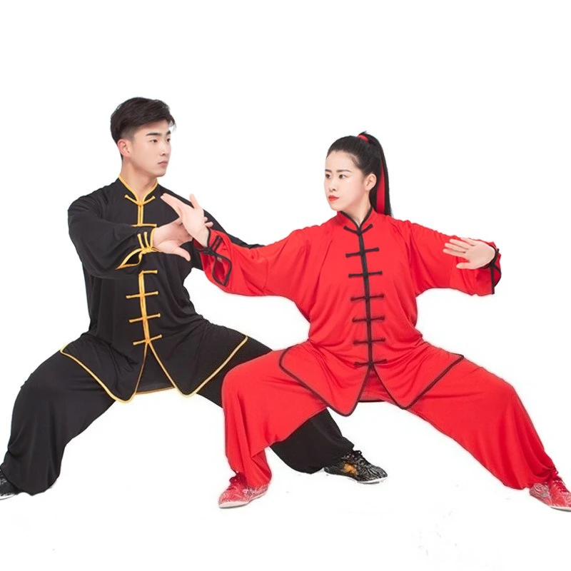 Adult Suit Tai Chi Clothing Long Sleeve 2 Piece Set Men Wushu Outfit Women Sets Martial Arts Performance Costume Woman Clothes