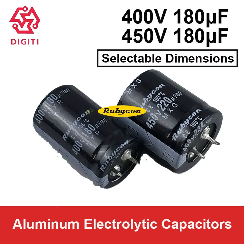 RUBYCON Aluminum Electrolytic Capacitors Radial Snap-In 400V 180UF 450V 180UF 150µF 180µF 220µF 150UF 220UF  super capacitors