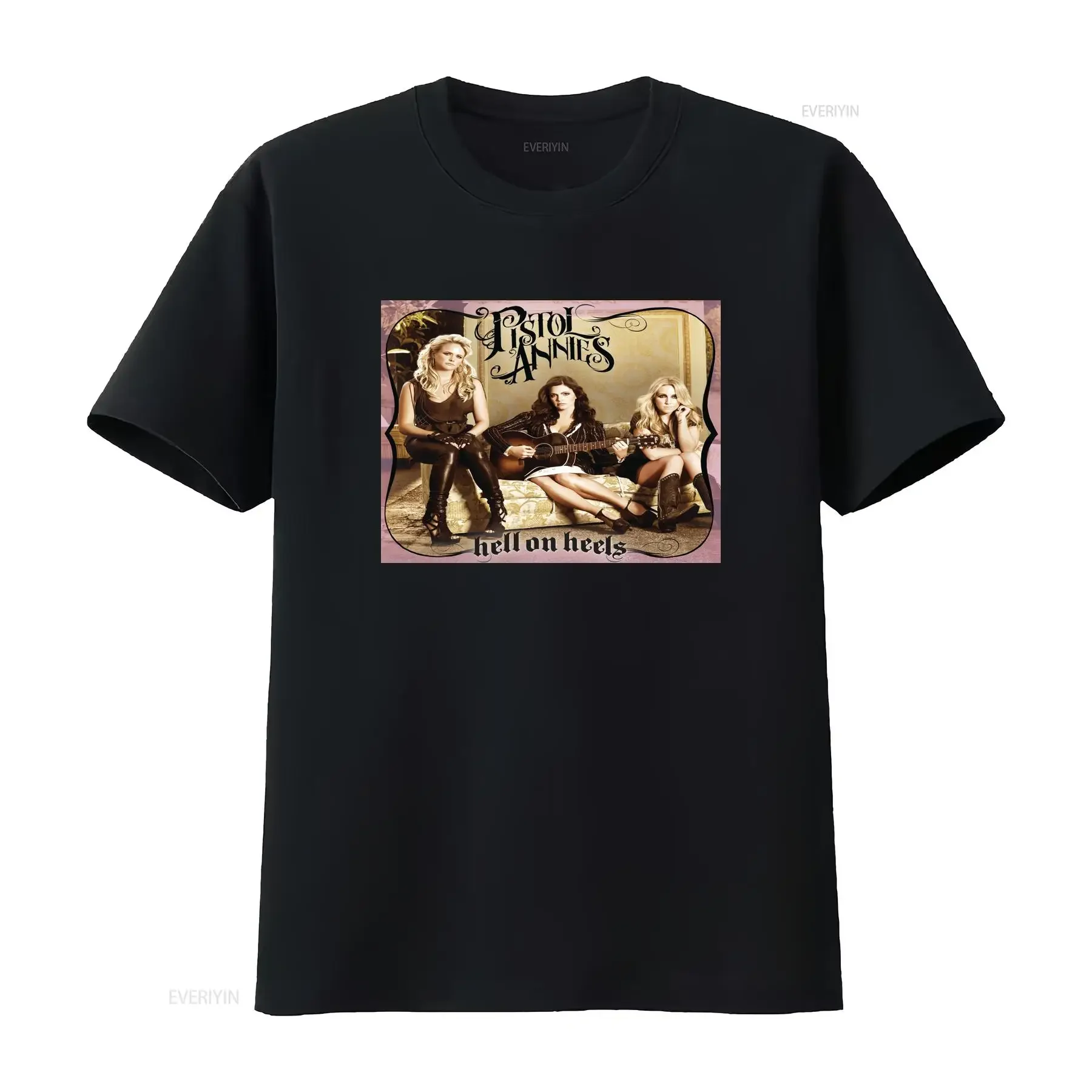 PISTOL ANNIES T SHIRT hell on heels vinyl cd cover SMALL MEDIUM LARGE XL vintage Washed graphic Unisex streetwear Stylish