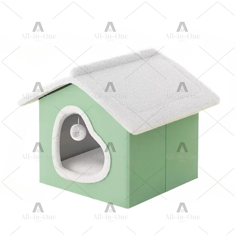 Cat Litter Winter Warm Closed Cat House Winter Cat House Security Four Seasons Universal Removable and Washable Kennel Supplies