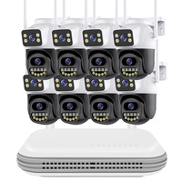 CCTV System WiFi Camera NVR Kit Security Audio 6MP IP Cameras With Dual Lens Wireless 8CH NVR Video Surveillance Set ICsee