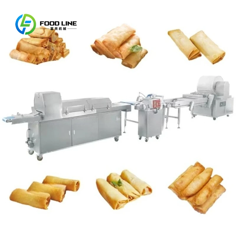 Hot Selling Customized Automatic Spring Roll Making Production Line Fold Machine Commercial High Efficiency
