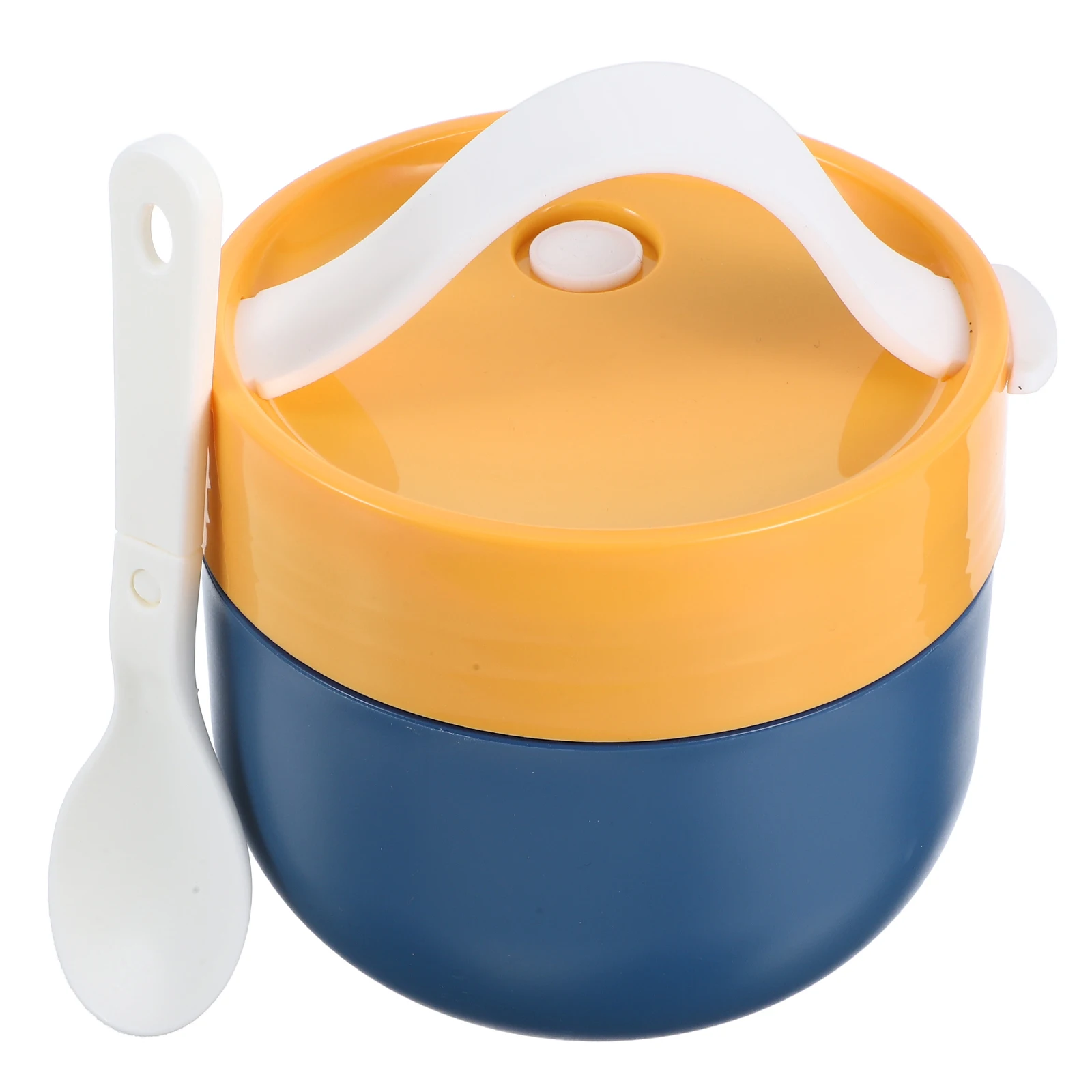 

Cereal Breakfast Cup 600ml Large Capacity Microwave Spoon Portable Soup Smoothie Oatmeal Jar Salad Container Mason Storage