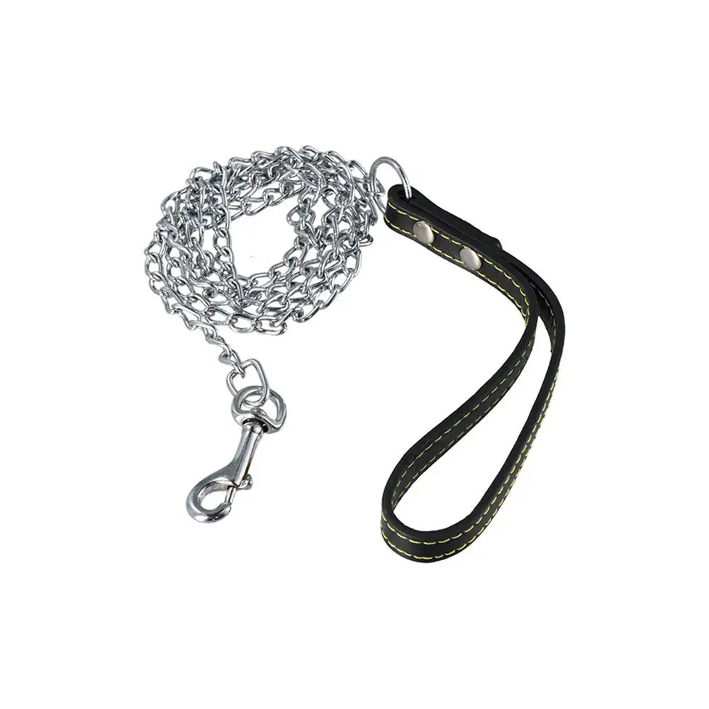 Duty Metal Long Strong Control Towing Leash Outdoor Walking Dog Necklace Dog Chain Pet Supplies Dog Lead Pet Traction Rope