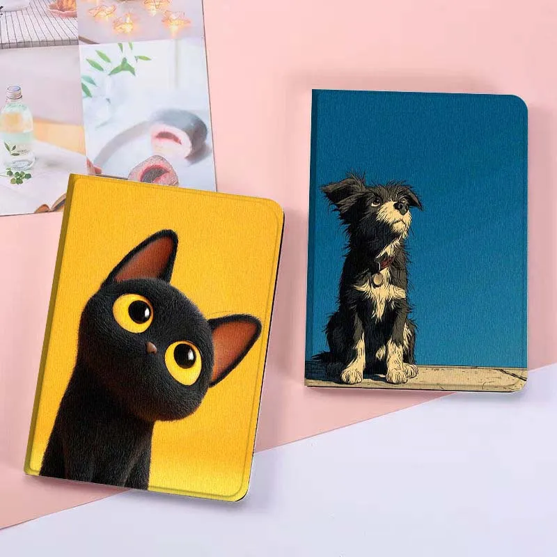 

Cat Dog Art Cute Cartoon Tablet Case For Lenovo Xiaoxin Pad Pro GT plus 8.8 11 10.6 Y700 Y900 Go 8.8 Tab K11 10 P11