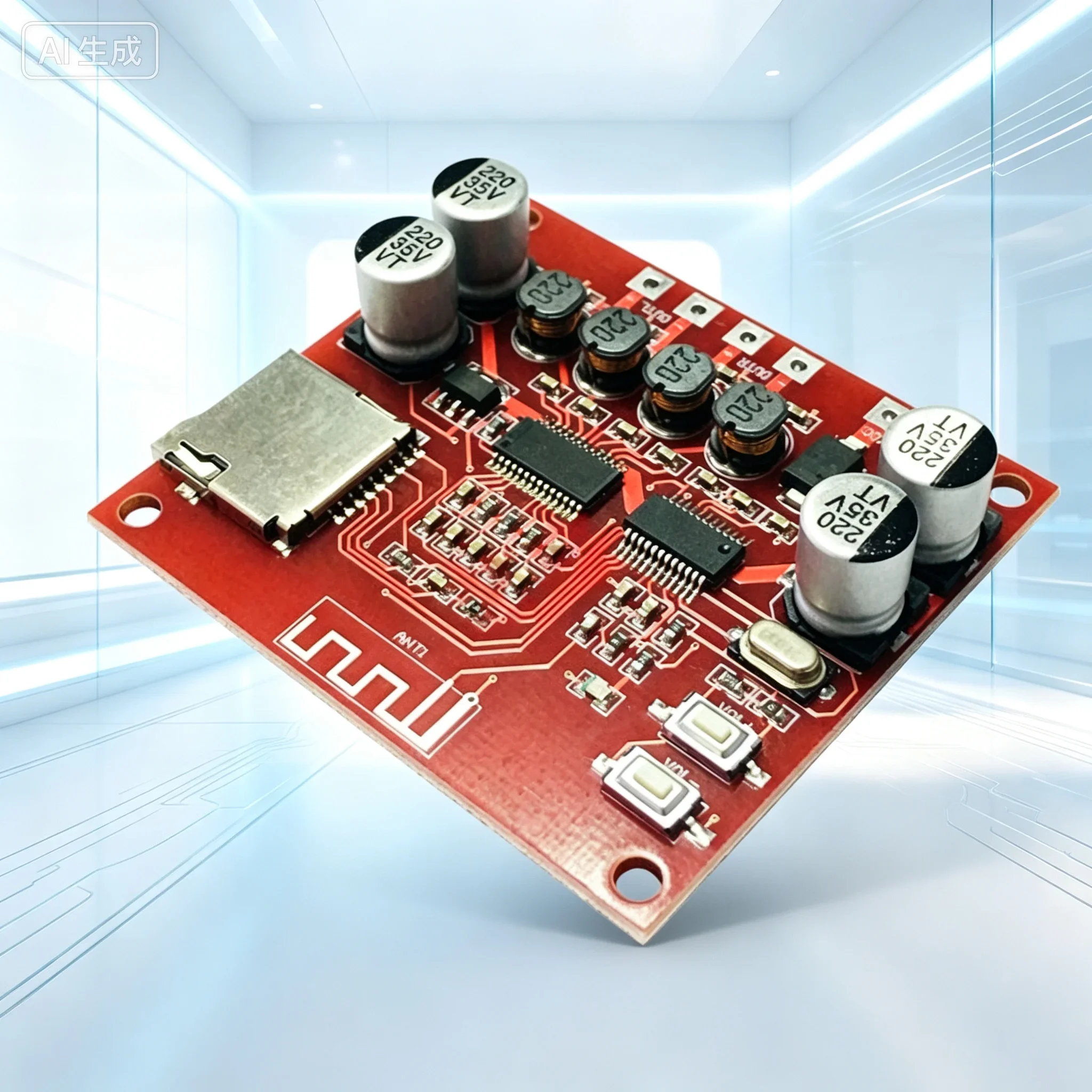 for Bluetooth Amplifier Board Hi‑Fi Desktop Speaker DC12‑24V Dual‑Channel 2*15W V4.2 Wireless Speaker Modification