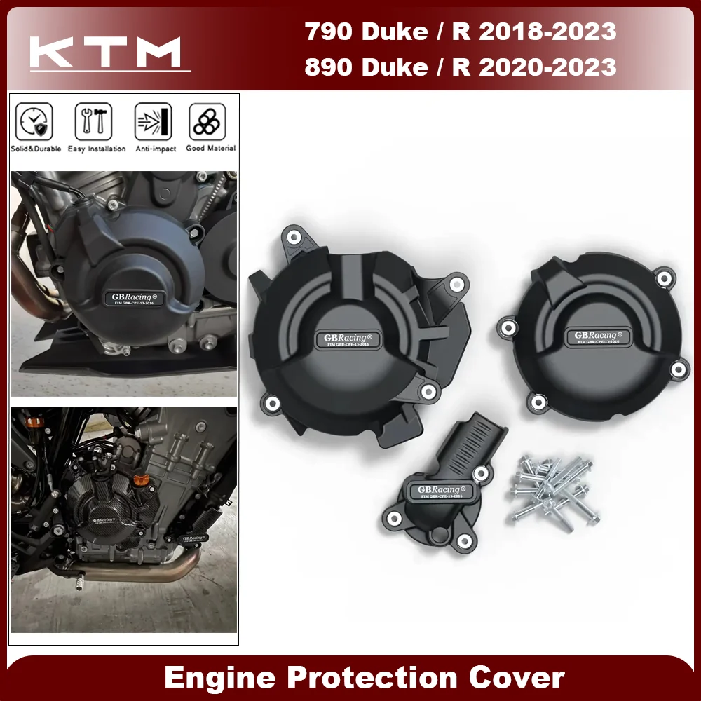 

GB Racing Engine Cover For 790DUKE 790R 2018-2023 / 890DUKE 890R 2020-2023 Motorcycle Alternator Clutch Protection Cover Parts