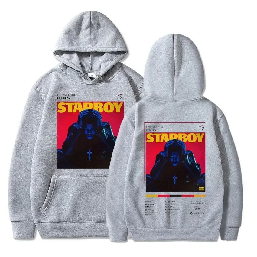 Men Women Clothing Casual Fleece Sweatshirt Harajuku Oversized Hooded Pullover Streetwear 2024 Fashion Rapper The Weeknd Hoodies