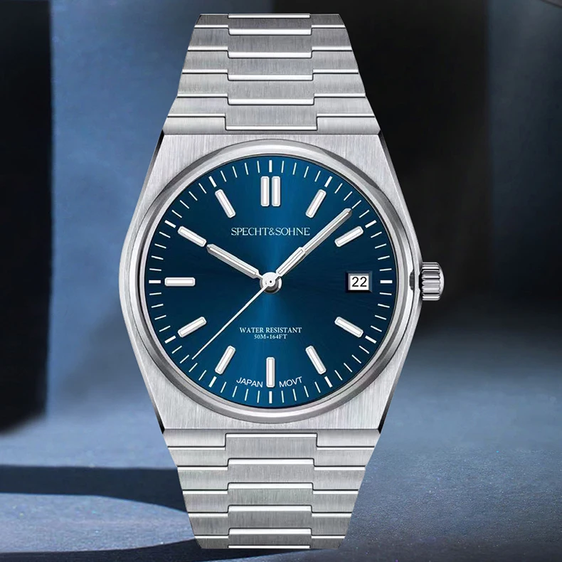 2026 Neuheiten Specht&Sohne Herrenuhren Edelstahl Saphir Klassische Quarz Herrenuhr Relogio Masculino 100M Wasserdicht – Detail 18