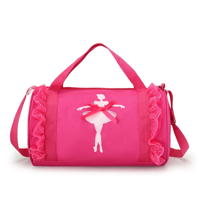 New Ballet Dance Bags Pink Girls Sports Dance Kids Backpack Baby Barrels Package Cavans Bag Costume Clothes Shoes Dress Handbag