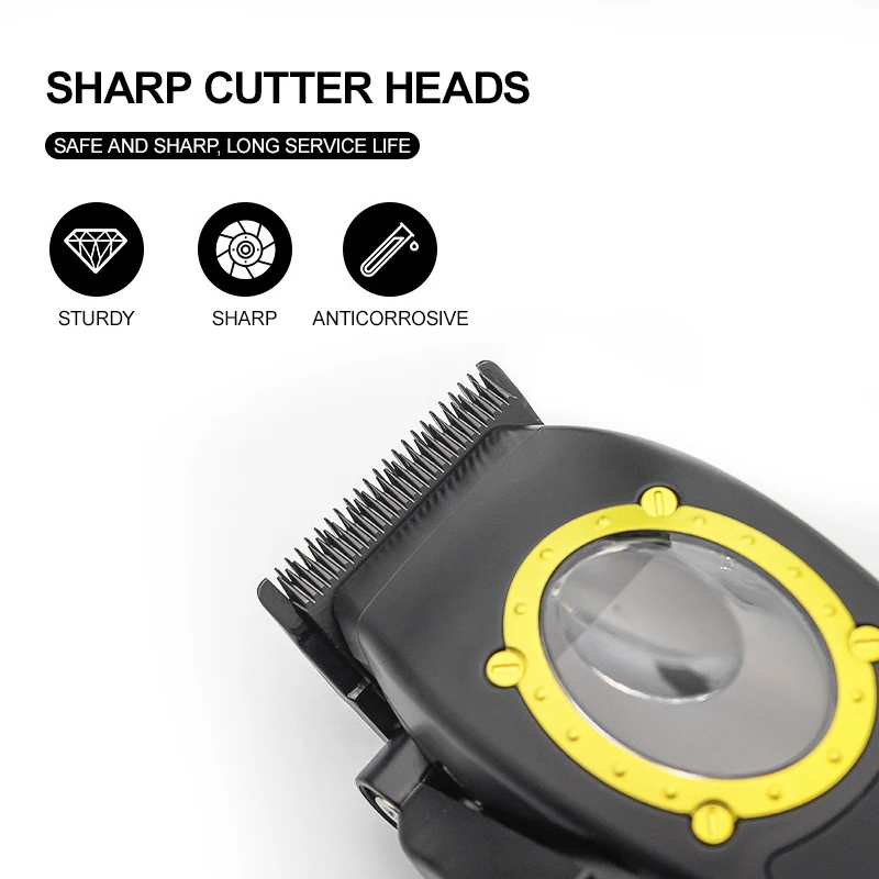 OEM 8000rpm Brush Magnetic Motor Barber Clipper Brush Hair Clipper Cordless Blade Clipper for men