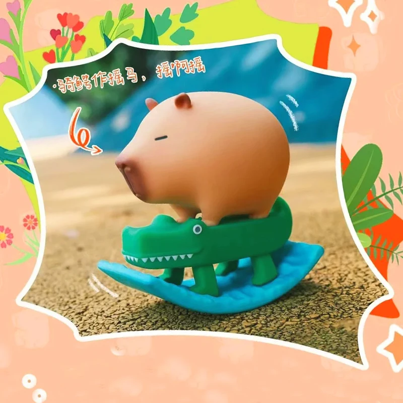 Genuine LUCK MOAI Capybara Little Guinea Pig Series Blind Box Trendy Toy Figure Cute Collectible Doll Kawaii Gift Surprise Box