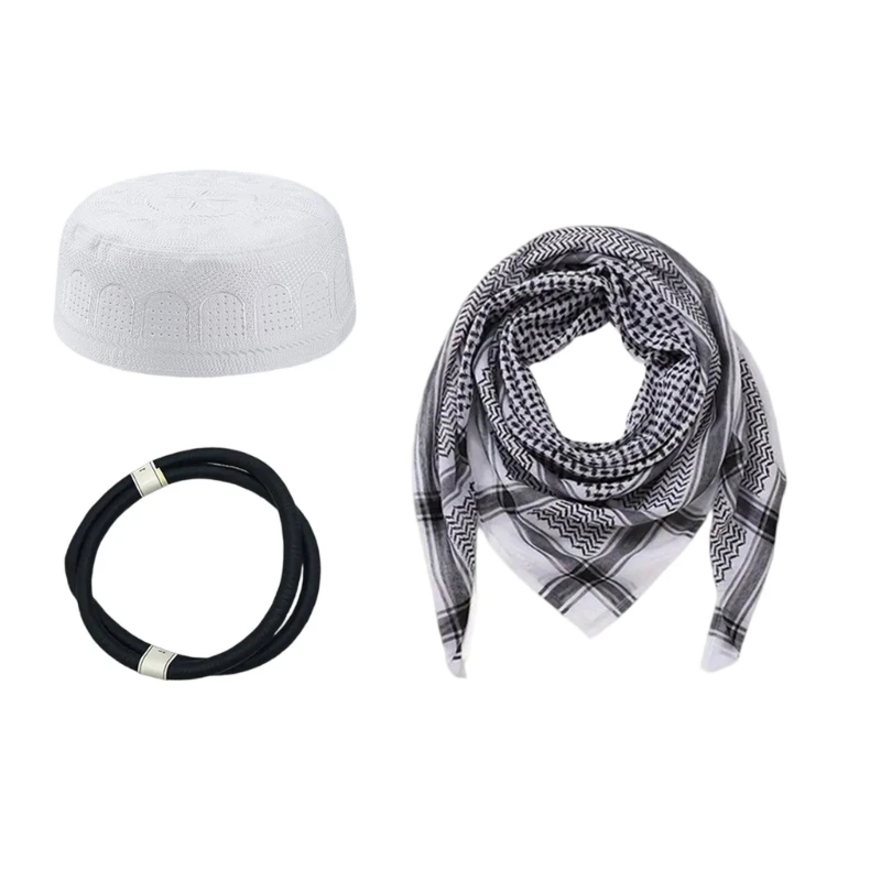 

Классический арабский комплект платка куфия для повседневного наряда или официального мероприятия, дизайн куфии