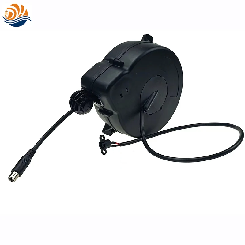 Imagem -02 - sem Travar Medidores Mola Carregado Retrátil Cabo de Extensão de Energia Carretel para Scooter Carregador