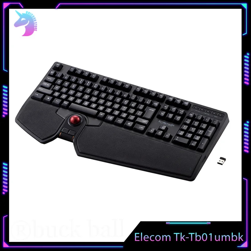 Elecom Tk-Tb01umbk Japanese Keyboard 108keys Wireless Wried Mouse Integrated Keyboard Custom With Track Ball Gaming Keyboards Pc