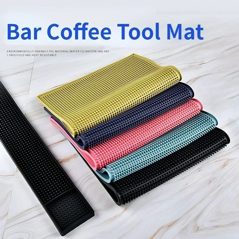 Thickness 0.8/1 Bar Mat Coffee Maker Countertop Spill Mats Bar Service Mat Dish Glass Drying Mat for Barista Cocktail Bartender